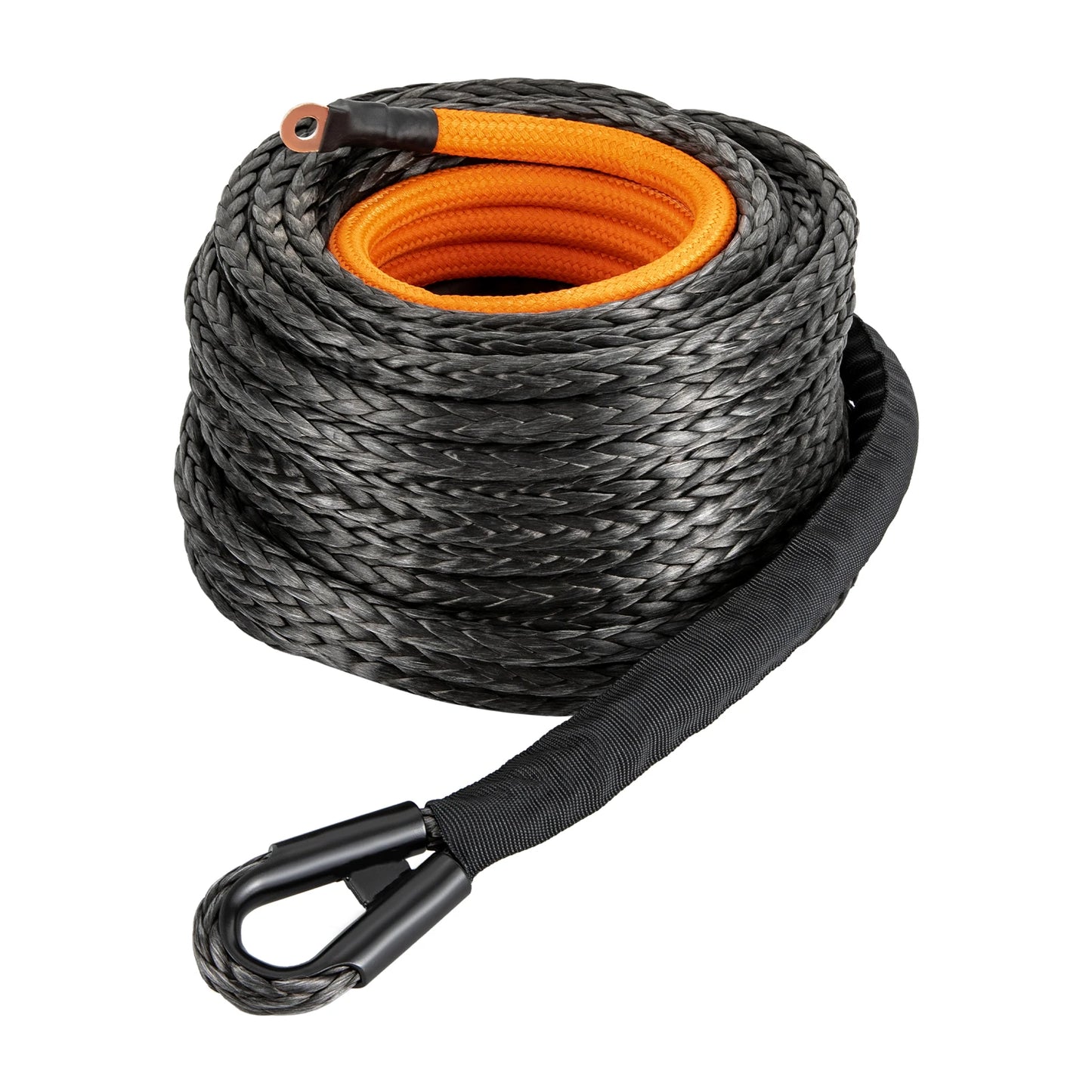 Winch Rope With Hook And Protective Sleeve 31500 Lbs Cable