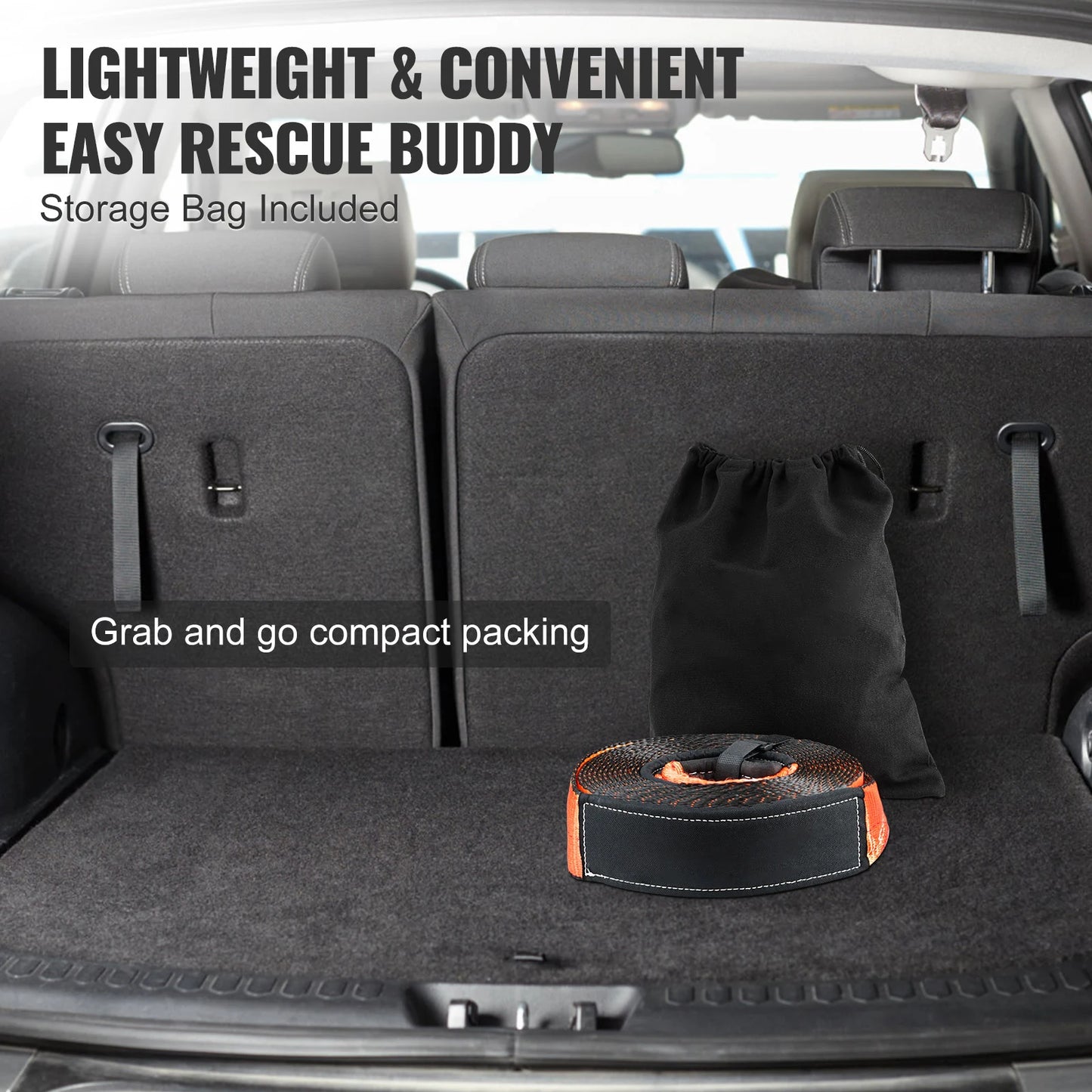 Off Road Winch Recovery Kit With 30000 Lbs Tow Strap For ATVs And Jeeps