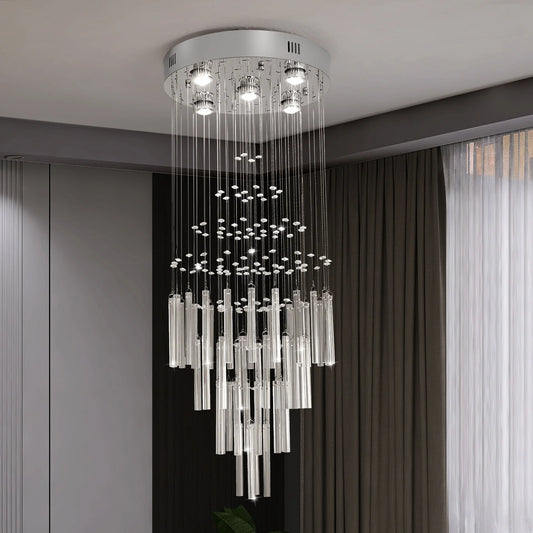 GreeLustr Crystal Ceiling Chandelier Pendant Light For Living Room