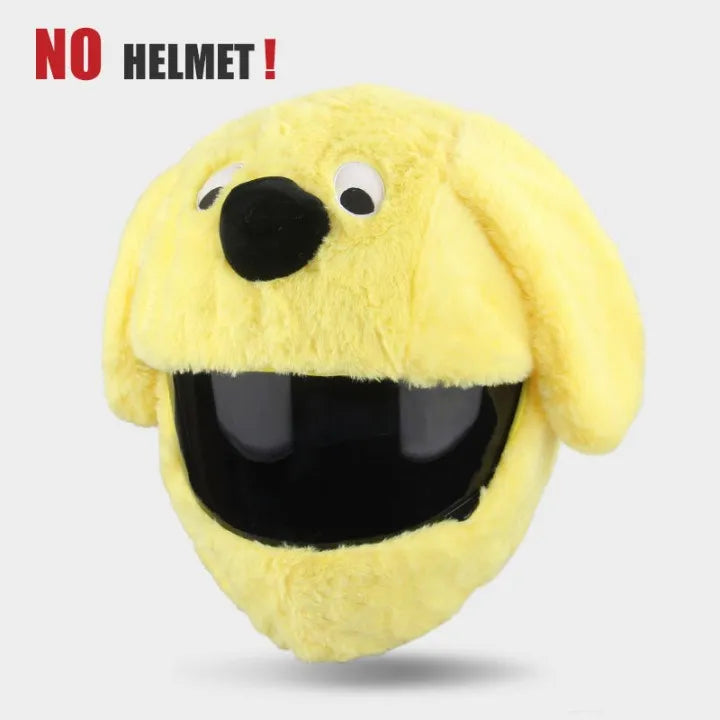 UchOOSE Cartoon Plush Motorcycle Helmet Cover With Ears