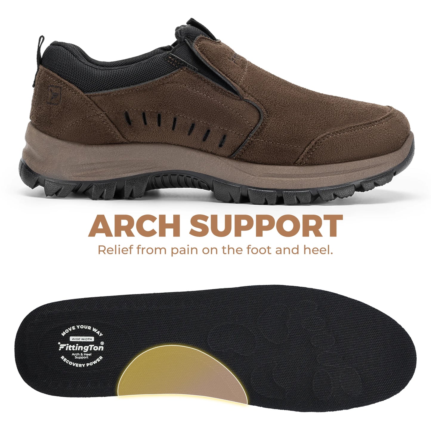 Men Slip On Loafers For Business Casual Comfort Arch Support
