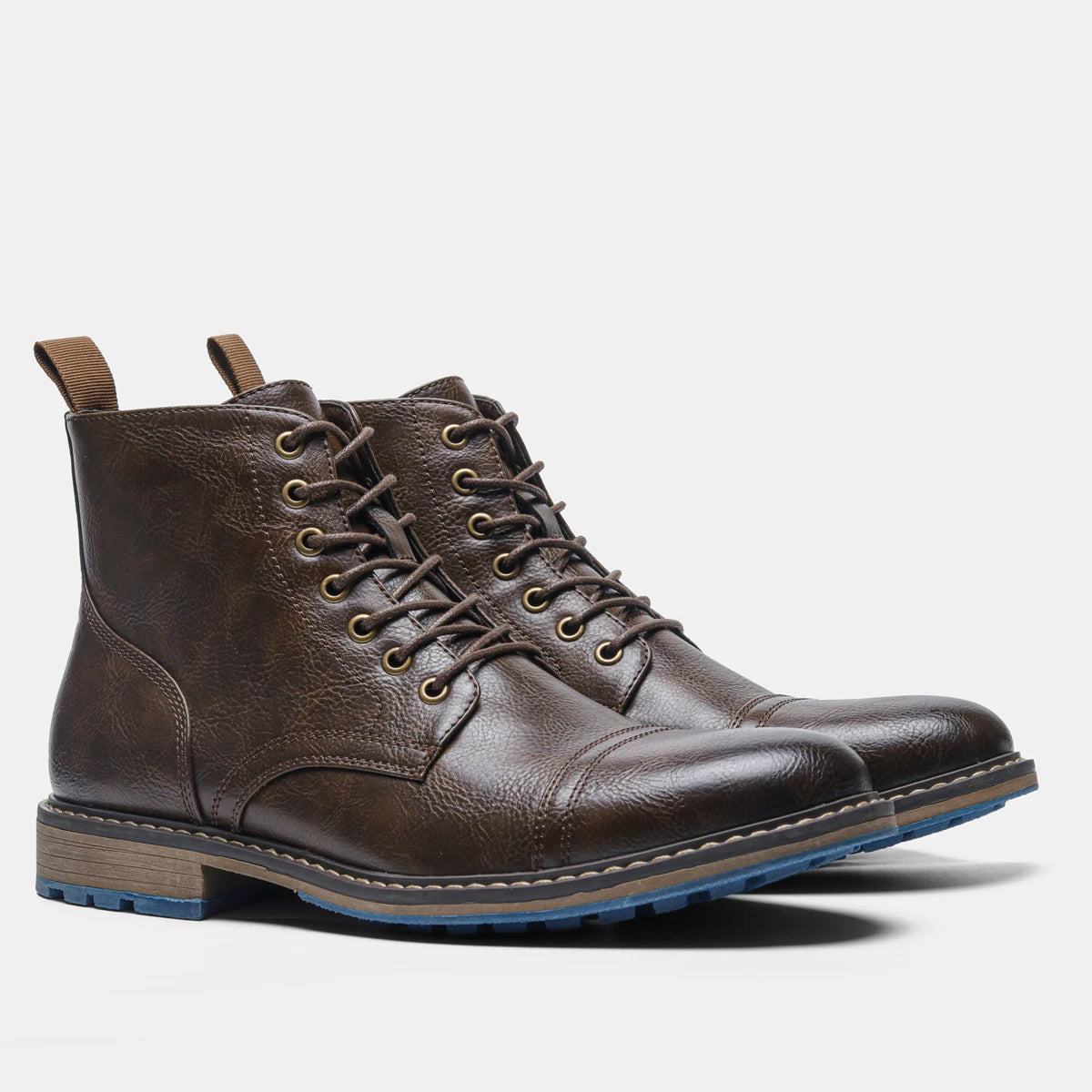 Hecrafted Men Ankle Boots ZIP Closure Comfortable Fashion Footwear