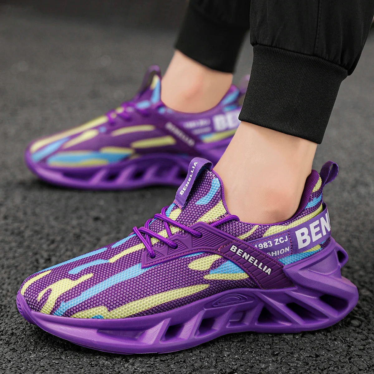 Breathable Slip-Resistant Running Shoes Unisex Comfort All Day