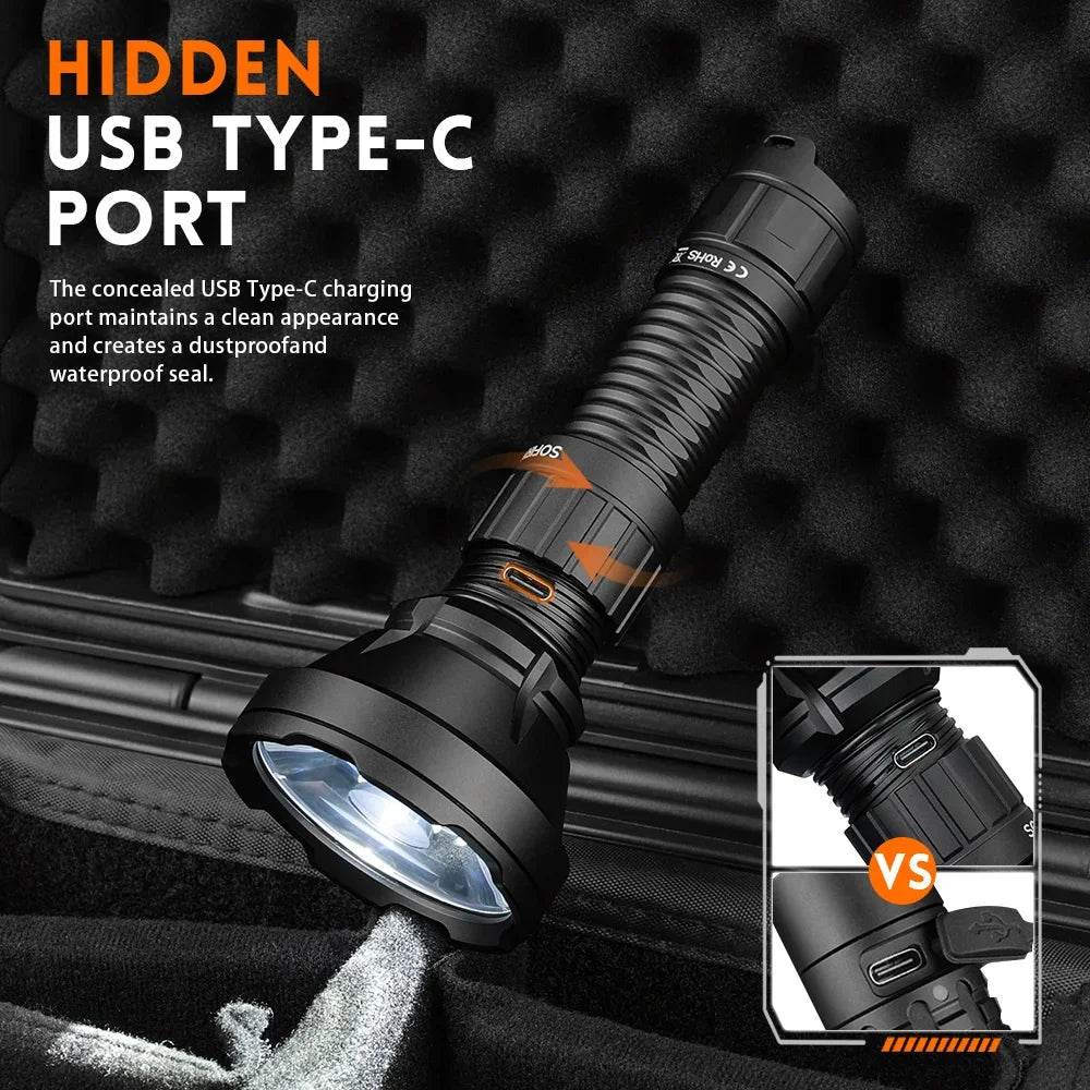 Sofirn SF26 2000lm SFT40 Rechargeable LED Tactical Flashlight