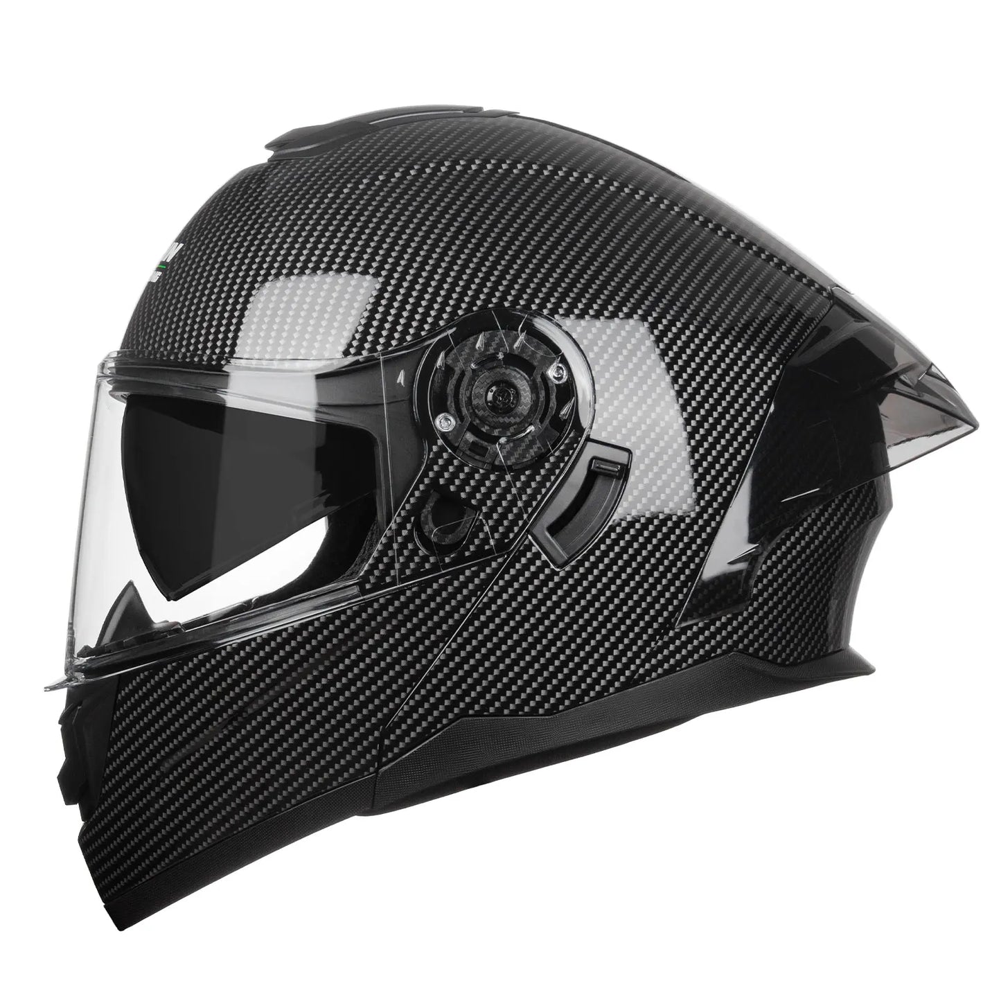 Crown Racing Modular Motorcycle Helmet With Dual Visor Flip-Up