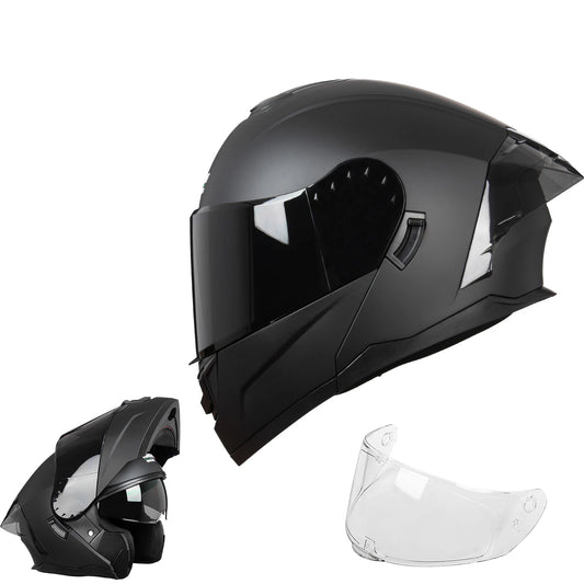 Crown Racing DOT Certified Modular Flip Up Motorcycle Helmet