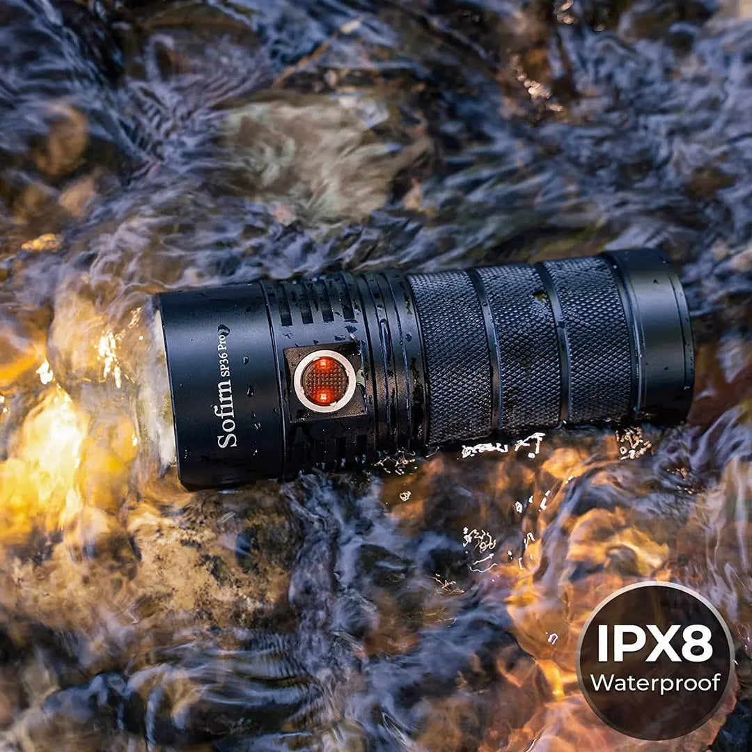 Sofirn SP36 Pro 8000 Lumen LED Flashlight USB C Rechargeable