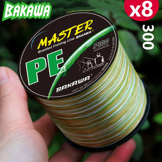 Bakawa X8 Braided Fishing Line 300m Multifilament For Saltwater