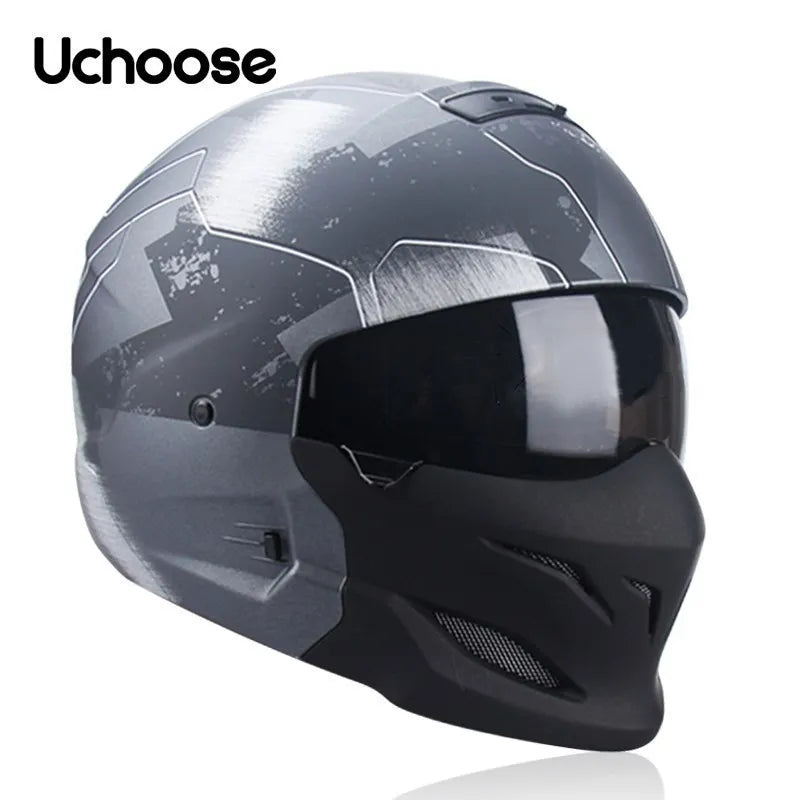 Uchoose Detachable Multi-purpose Motorcycle Half Helmet