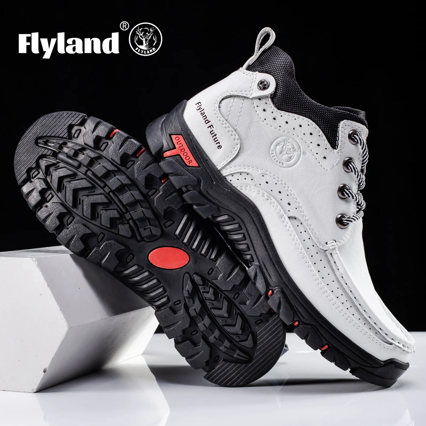 Flyland Vintage Leather Chukka Boots Mens Casual Office Shoes
