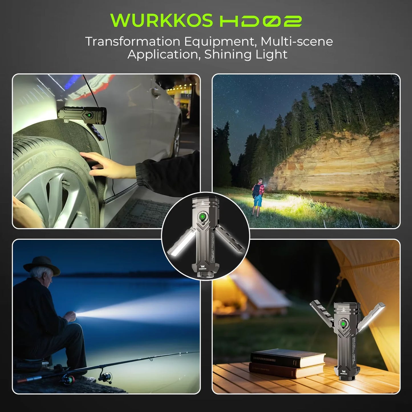 Wurkkos Hd02 3200 Lumen Rechargeable Camping Lamp