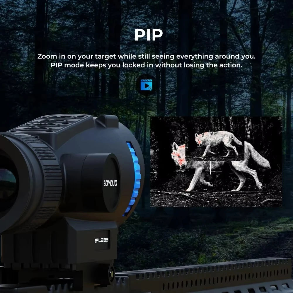 GOYOJO Thermal Scope 12μm Sensor 55Hz WiFi for Hunting