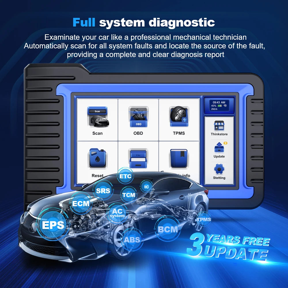 MUCAR VO7S CANFD Bi Directional Diagnostic Tool With ECU Coding OBD2 Scanner