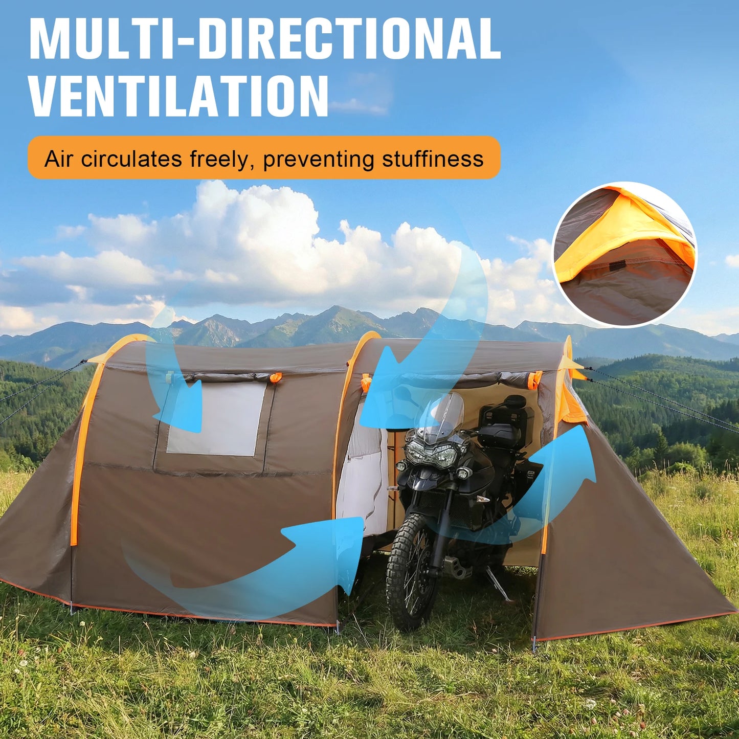 NovaSphere Oxford 2 Person Backpacking Tent Windproof Waterproof