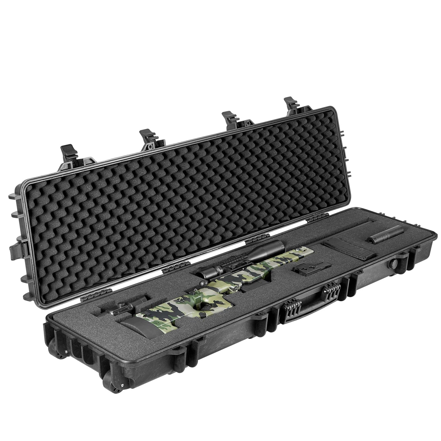 Hard Rifle Case Portable Storage For Long Guns Shockproof Waterproof
