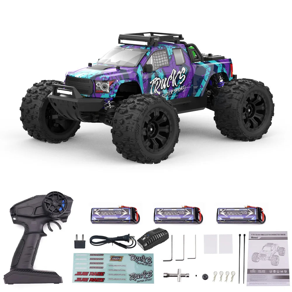 1to14 Brushless RC Truck PT14R 4X4 Remote Control Car 50MPH