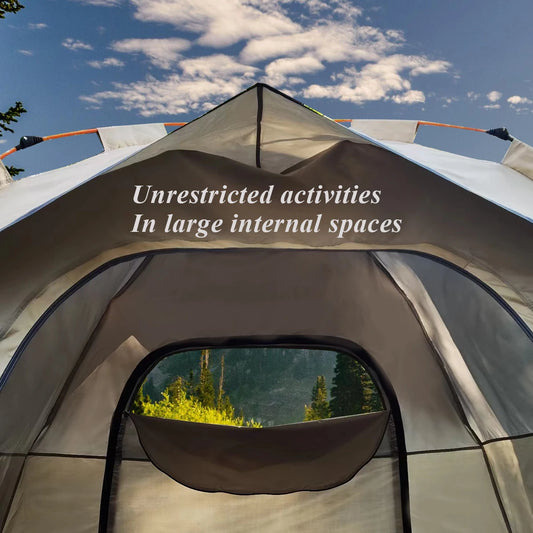 Pakicetus Outdoor Automatic Quick Opening Rainproof Sunproof Tent With Doors