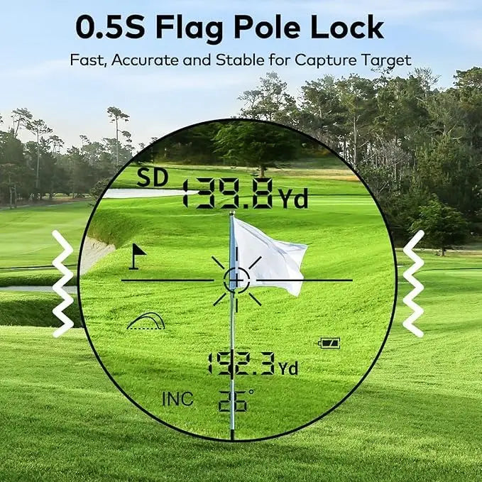 Kokvp Golf Rangefinder 7x 1200 Yards Slope Compensation Flag Lock