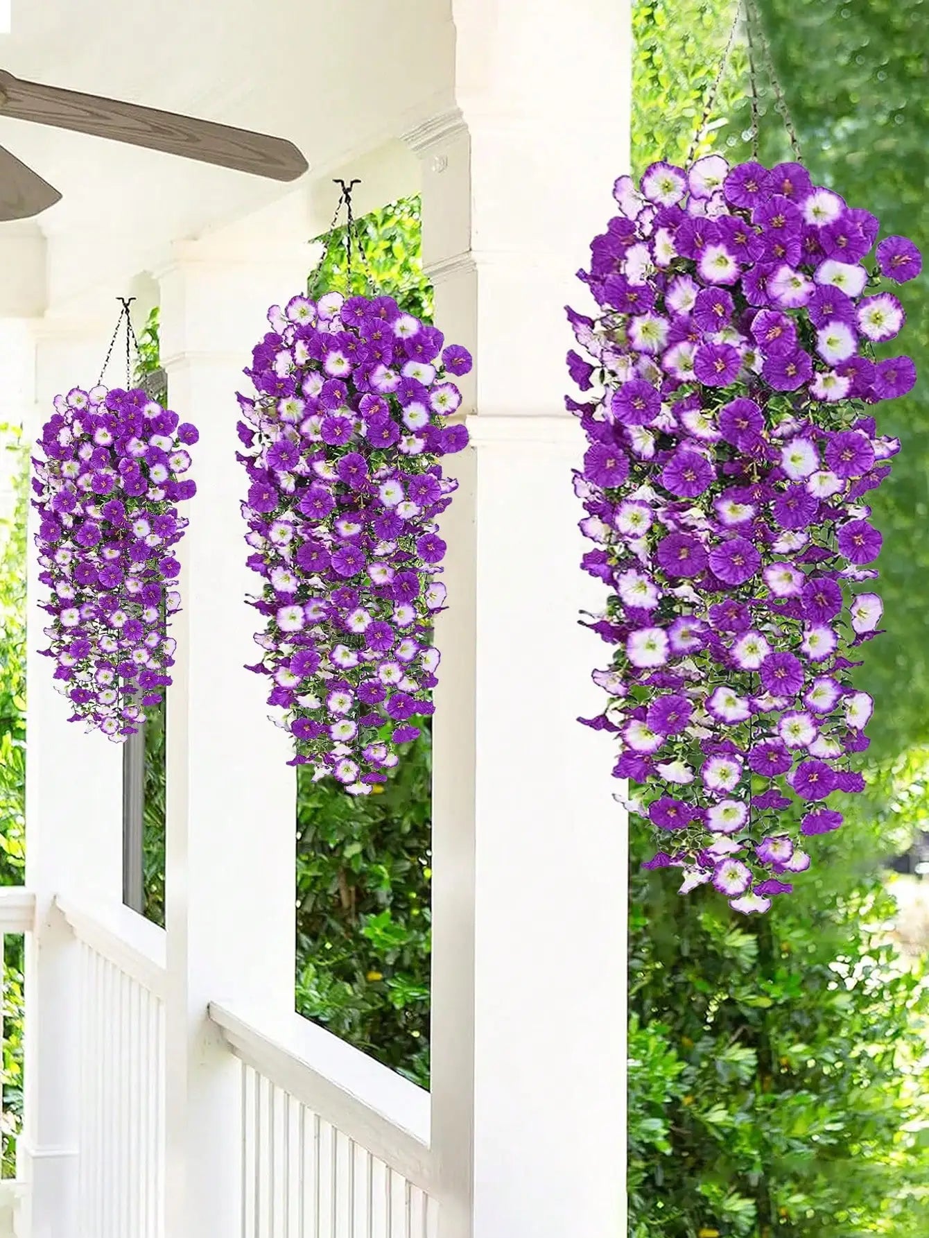 Artificial Eucalyptus Silk Vine UV Resistant Outdoor Greenery Decor