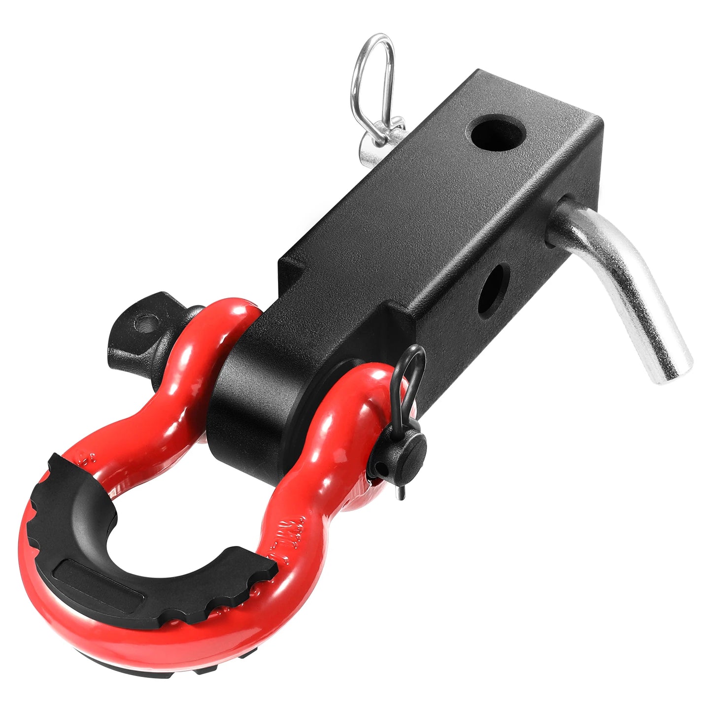 SucceBuy 2 Inch D-Ring Shackle Hitch Receiver With Lock Pin