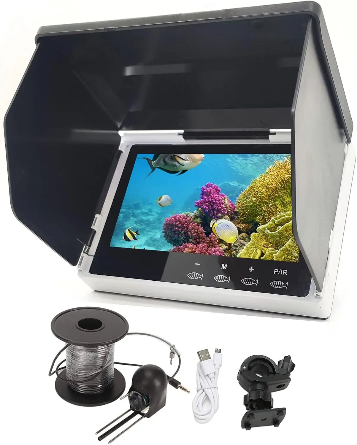 Underwater Fishing Camera With IPS Monitor 1000TVL IP68 Waterproof