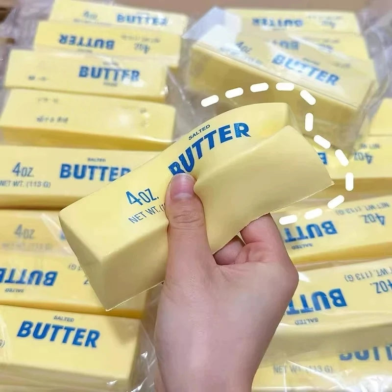 Butter Stick Squishy Toy Decompression Fidget Cheese Stick Anxiety Relief