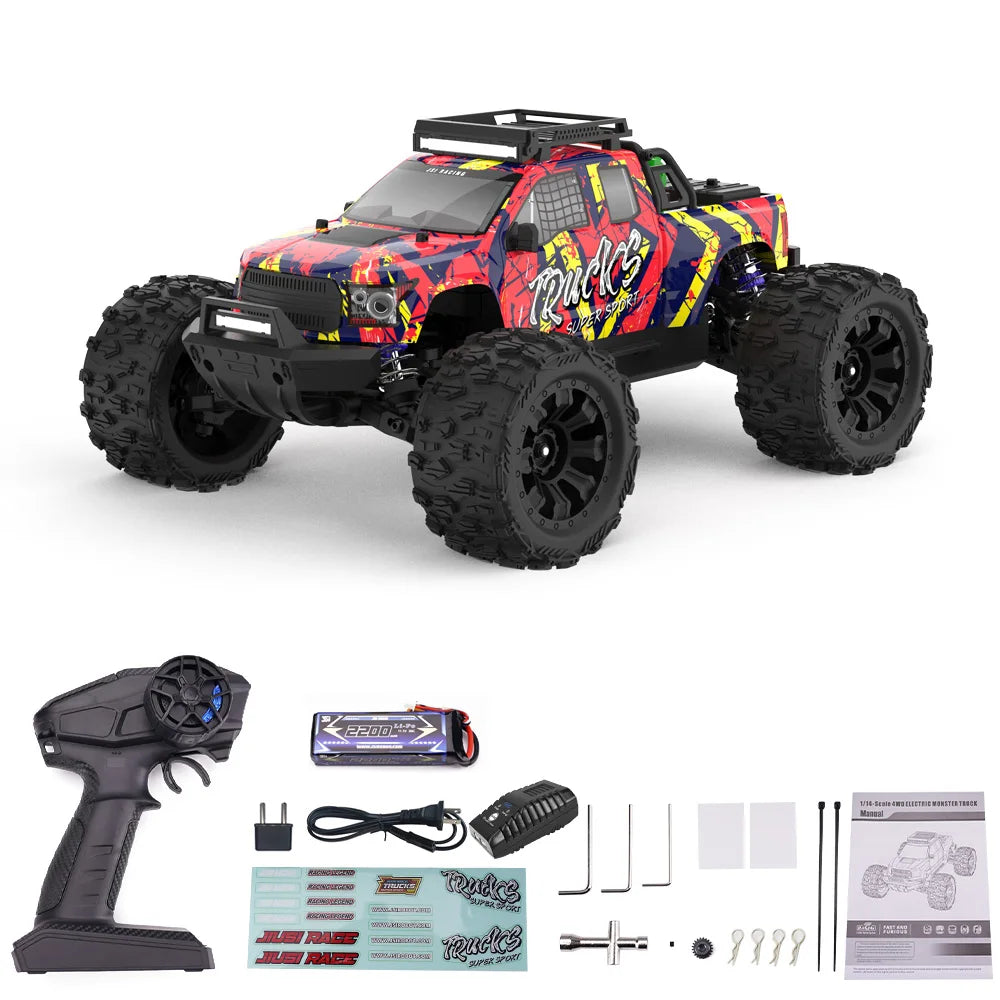 1to14 Brushless RC Truck PT14R 4X4 Remote Control Car 50MPH