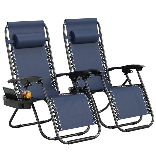 HiMISS Zero Gravity Patio Lounge Chair Set
