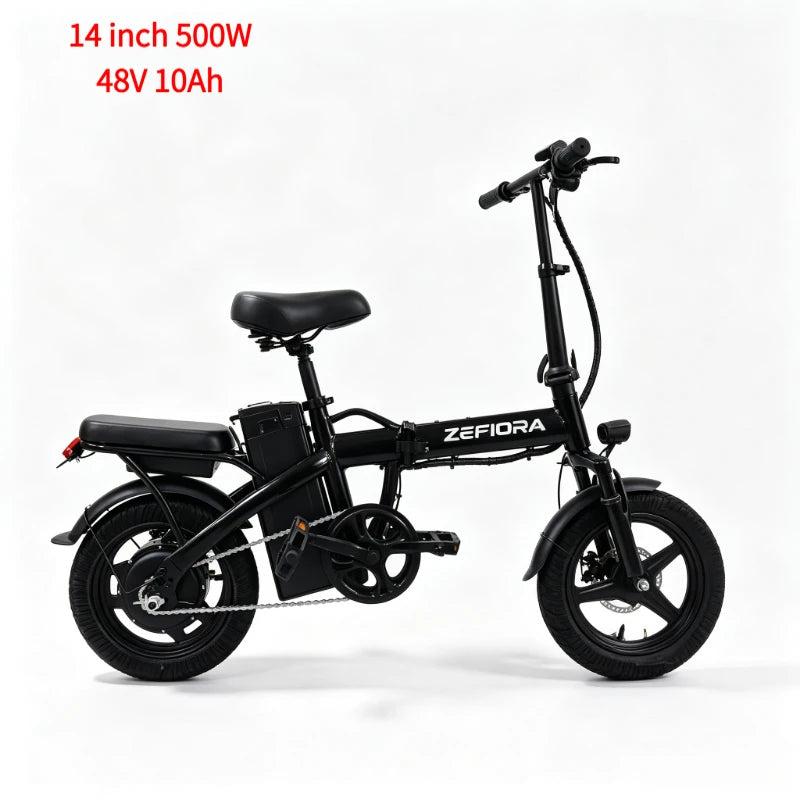 Zefiora Folding Electric Bike With Adjustable Seat
