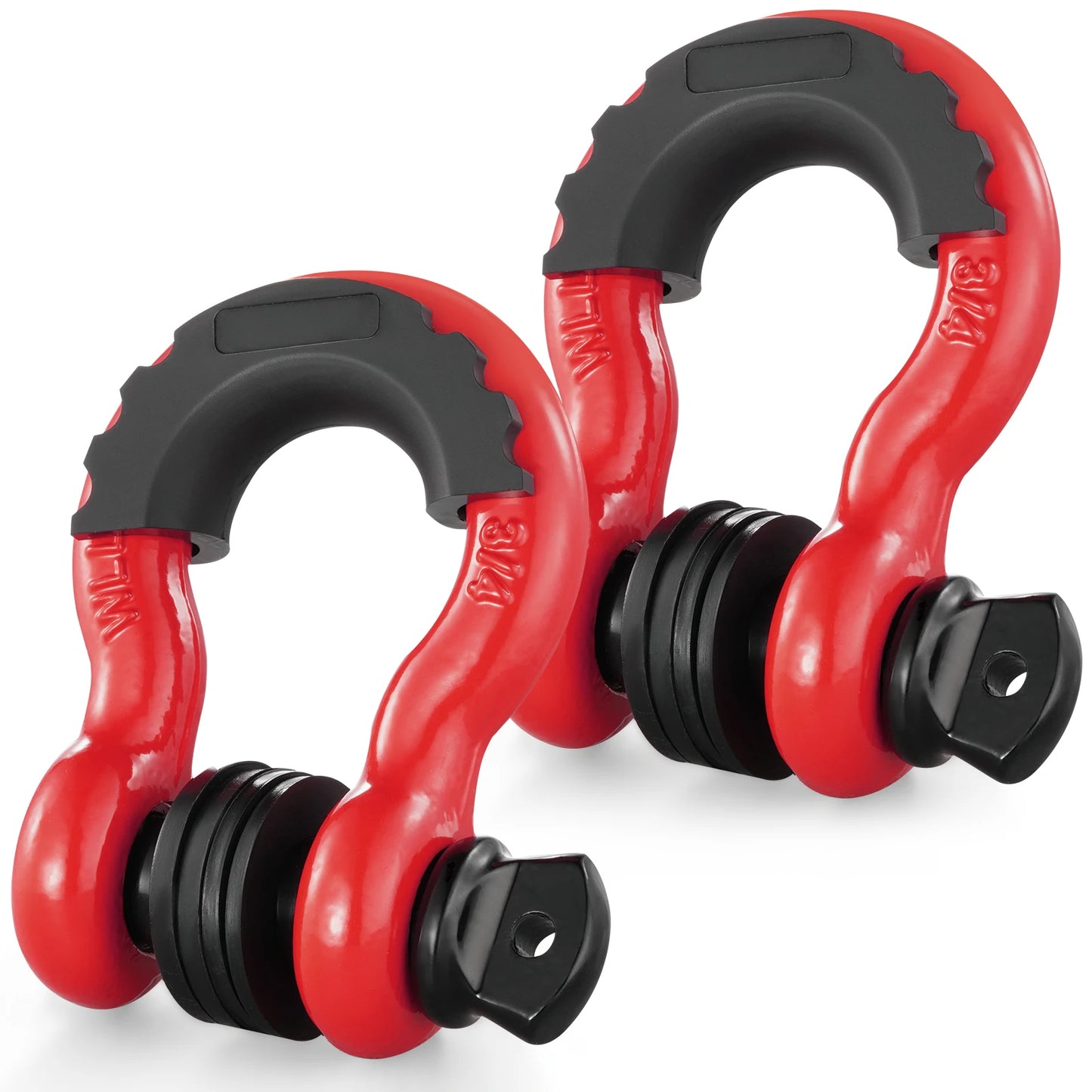 SucceBuy 2Pcs D-Ring Shackle With Isolator and Washers