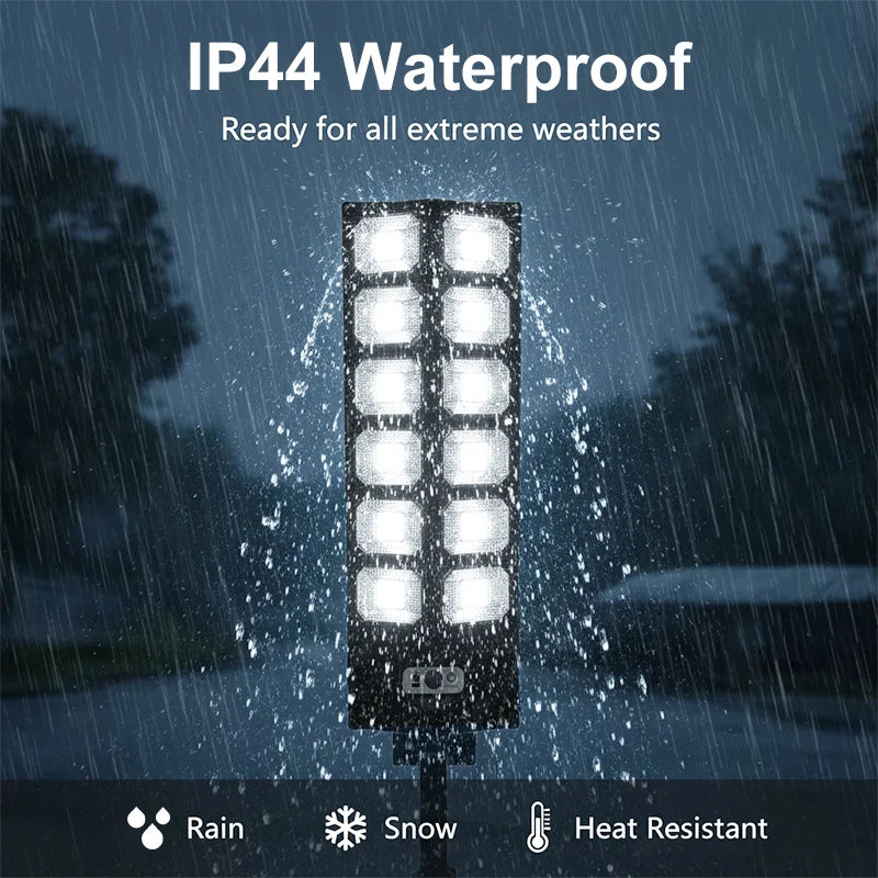 FAMCDC Solar LED Flood Light With Motion Sensor