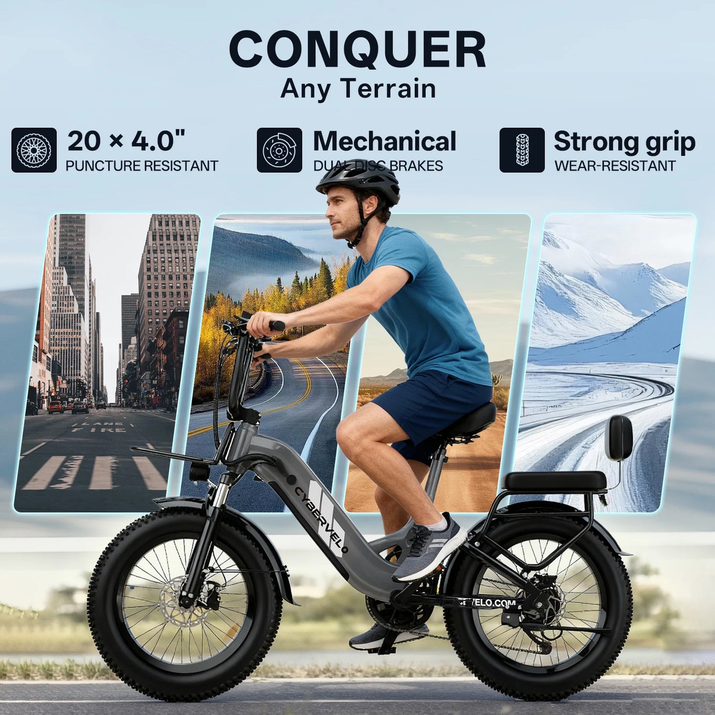 Cybervelo 7-Speed Step-Thru 1500W Commuter Electric Bike