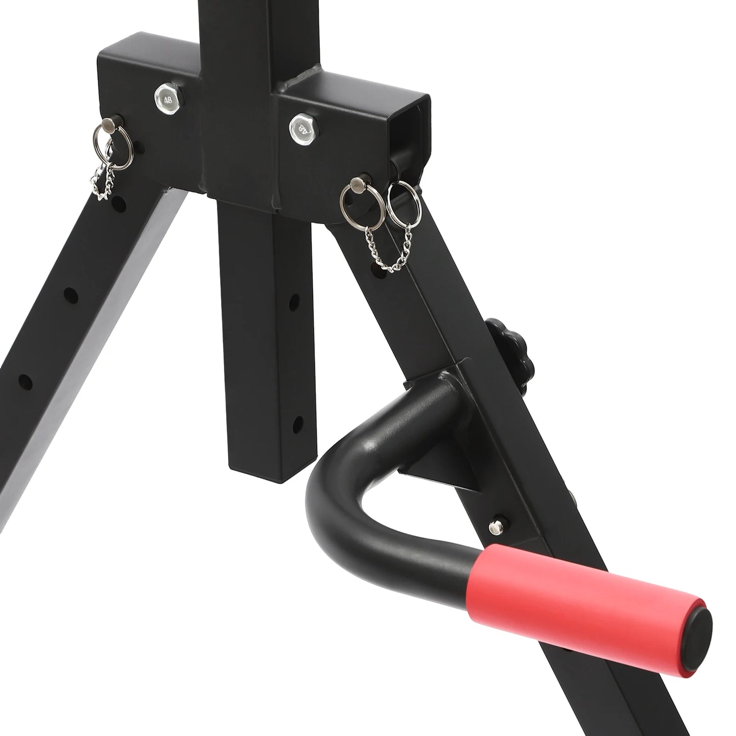 Foldable Height Adjustable Pull Up Bar With Thickened Steel Frame