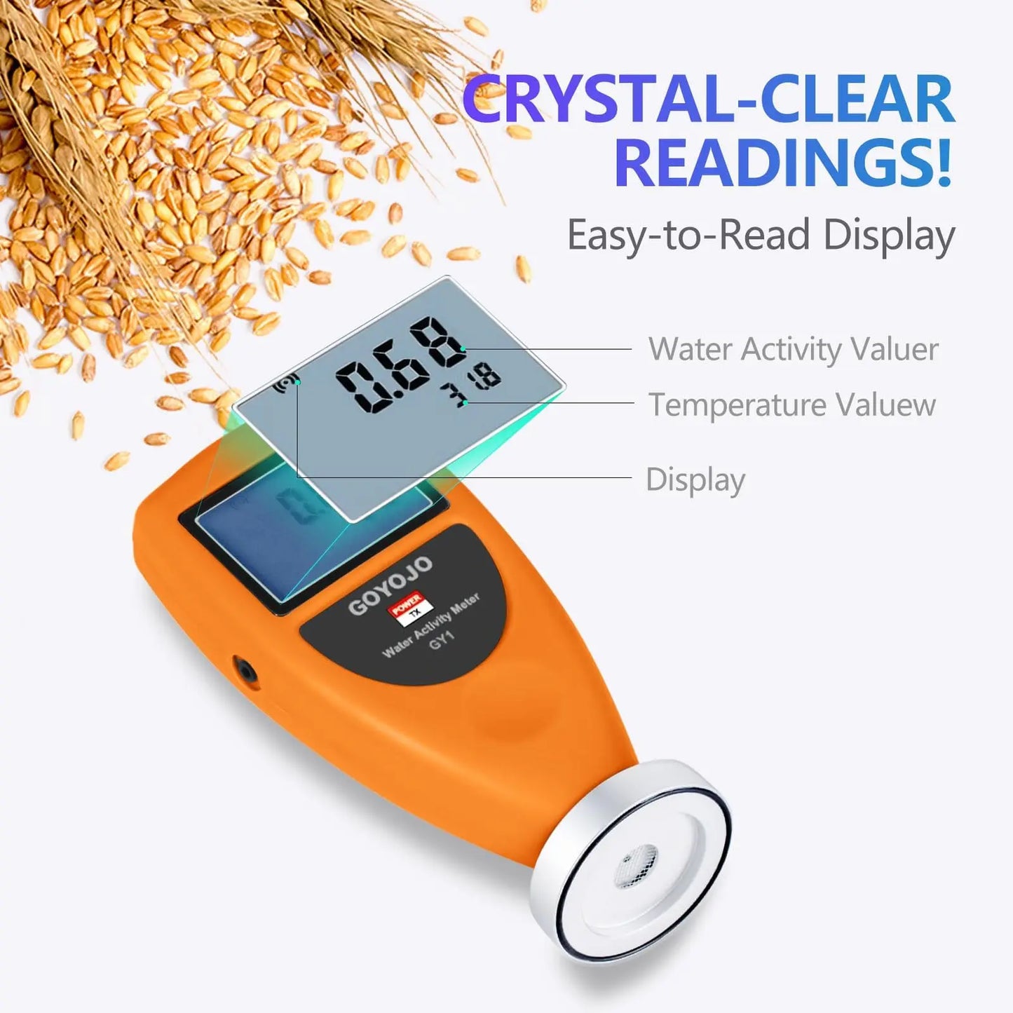 GOYOJO Water Activity Meter For Food Jerky Dried Fruit Grain