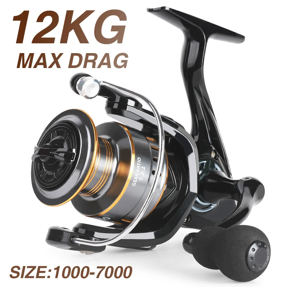 Billings Spinning Reel 12Kg Max Drag Aluminum Multipurpose Fishing