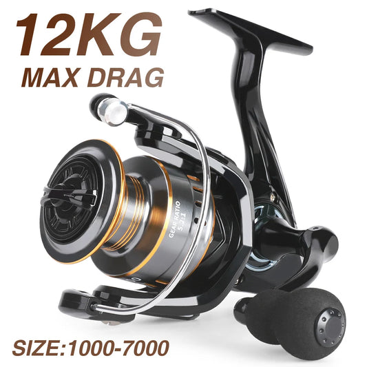 Billings Spinning Reel 12Kg Max Drag Aluminum Multipurpose Fishing