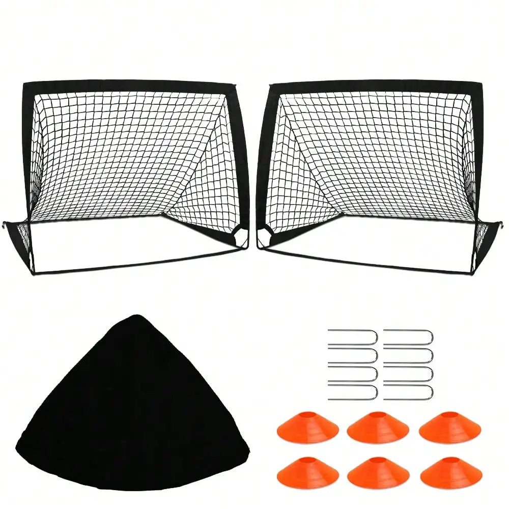 Pop Up Soccer Net Portable Training Set With Accessories