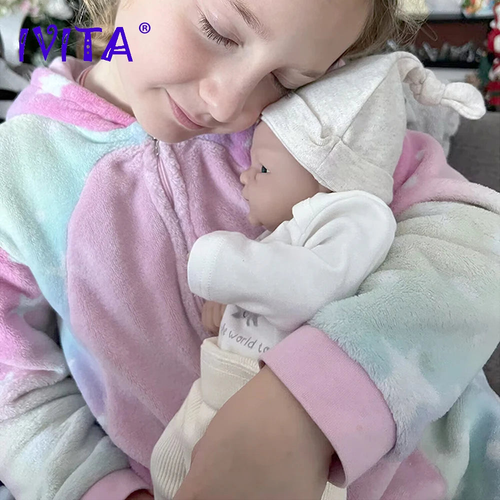 IVITA Full Body Silicone Bebe Reborn Doll Lifelike Baby