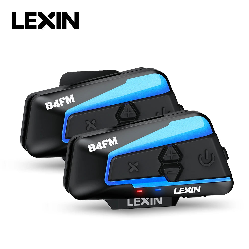 Lexin B4FM-X Bluetooth 5.0 Motorcycle Helmet Intercom 10 Riders