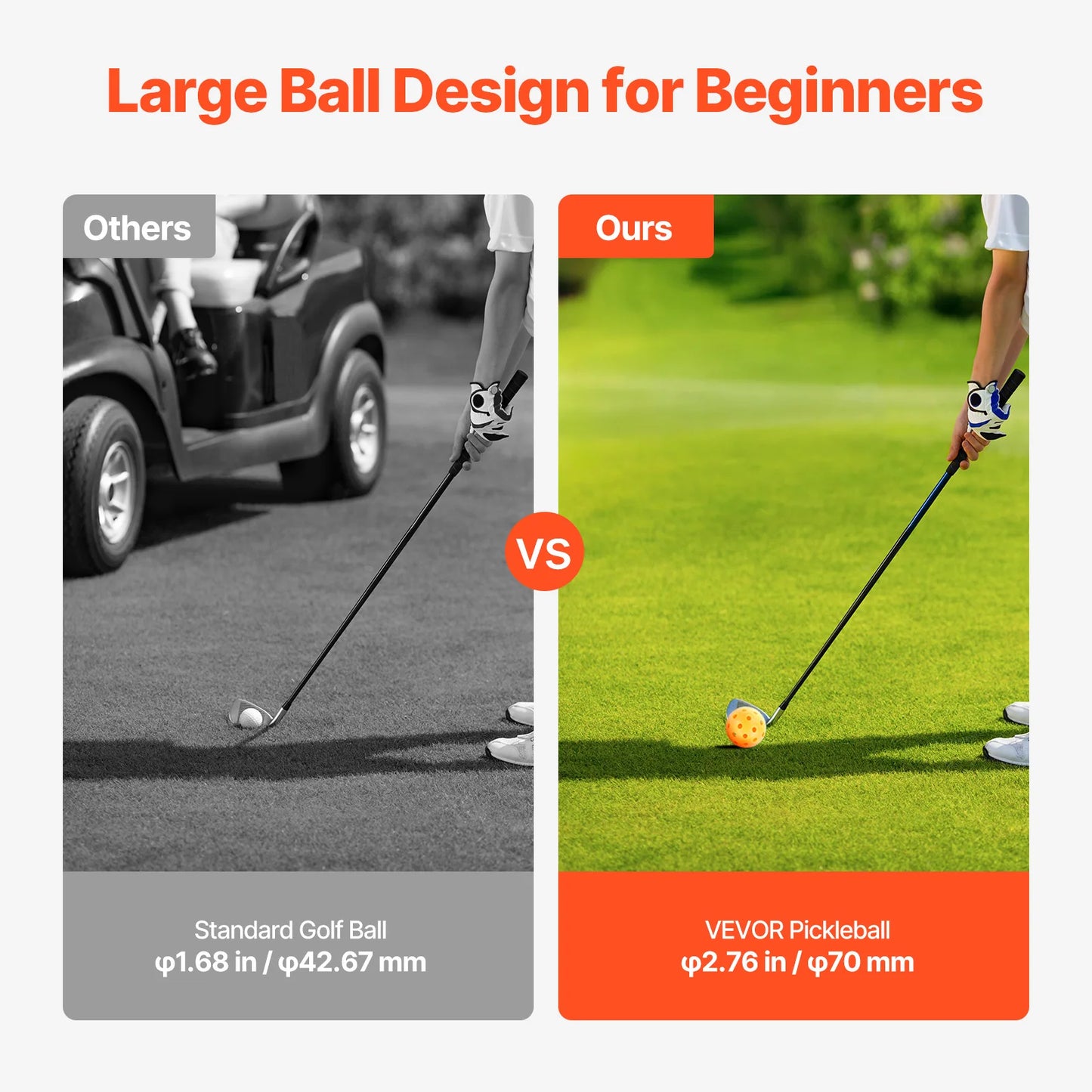SucceBuy Backyard Golf Game Set 3 6 9 Hole Portable