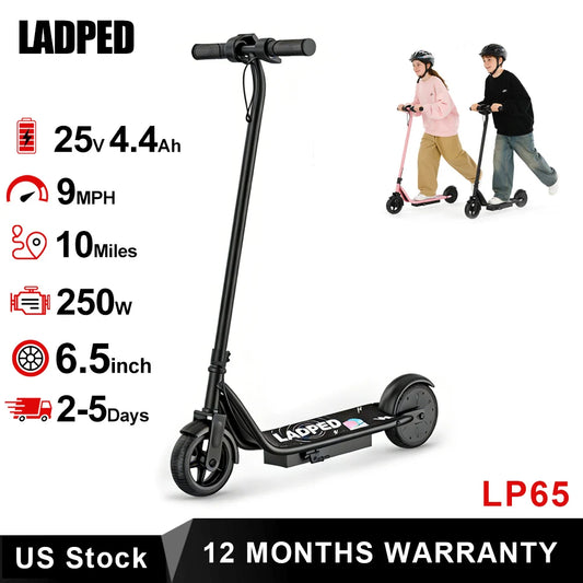 Ladped Kids Electric Scooter 3 Speed Modes 9 MPH Range