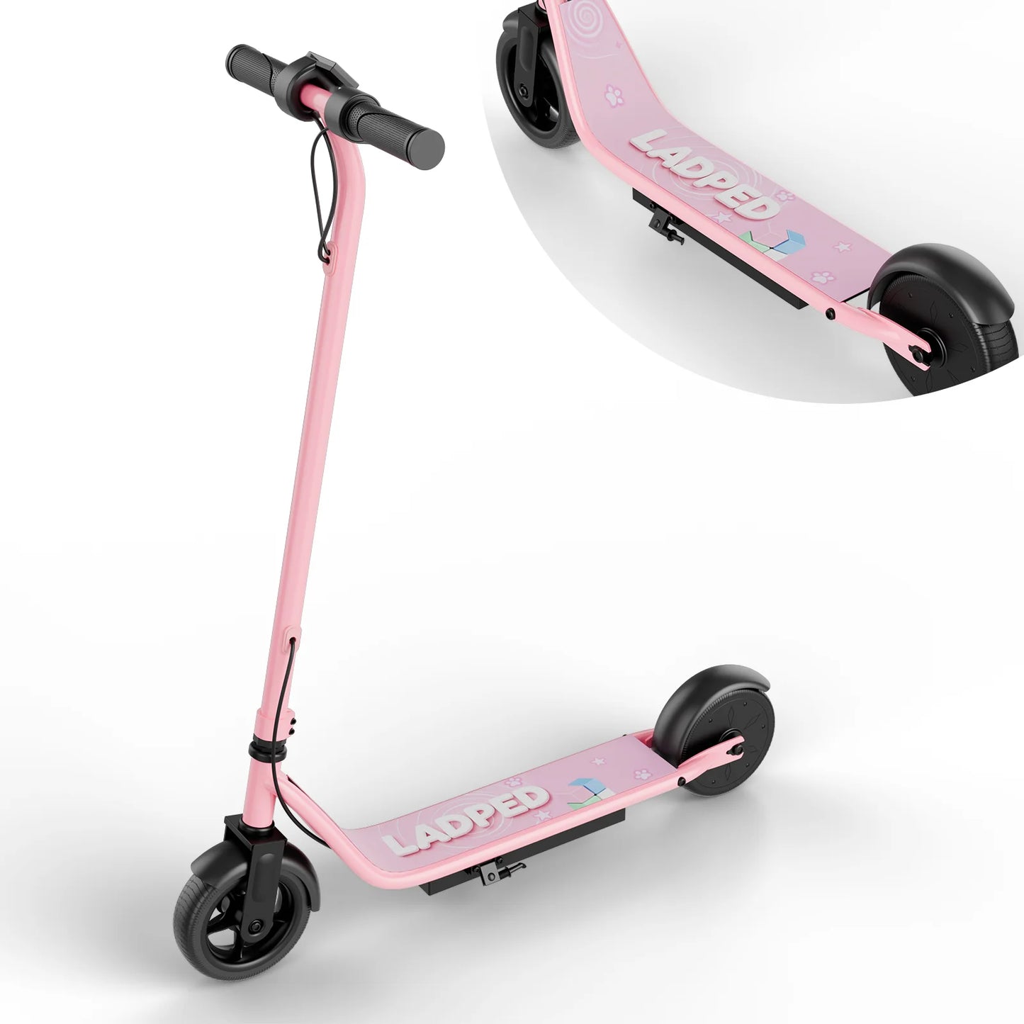 Ladped Kids Electric Scooter 3 Speed Modes 9 MPH Range