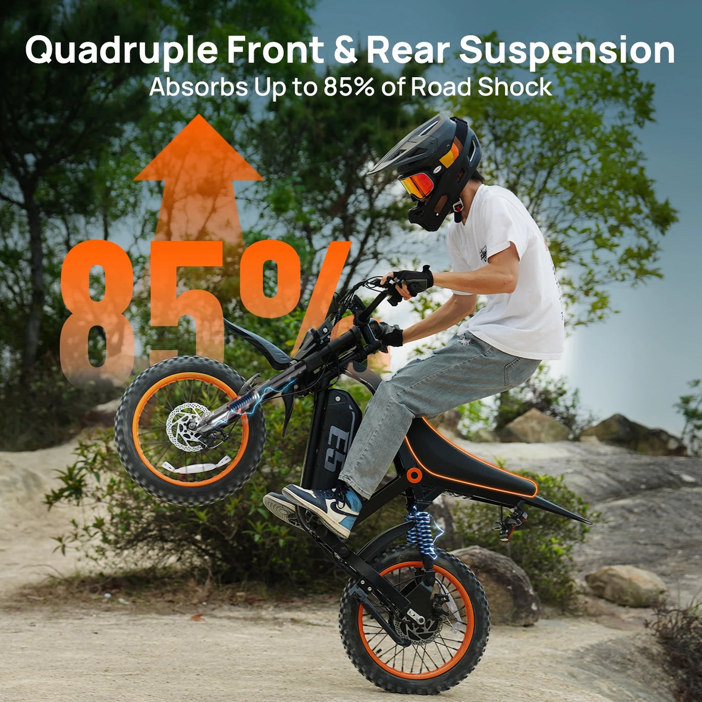 URLIFE 1500W Electric Mountain Bike With Removable Battery