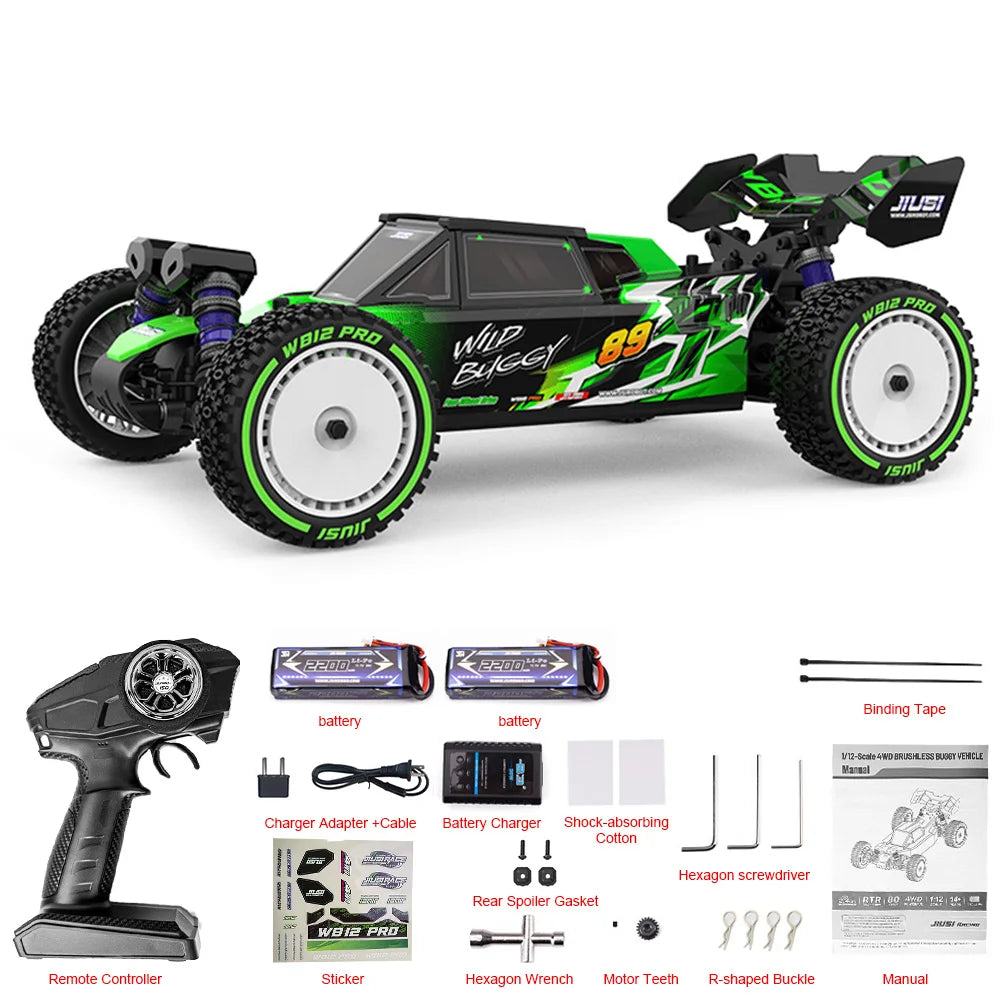 JIUSI WB12 PRO Brushless Remote Control Off Road 4WD Car