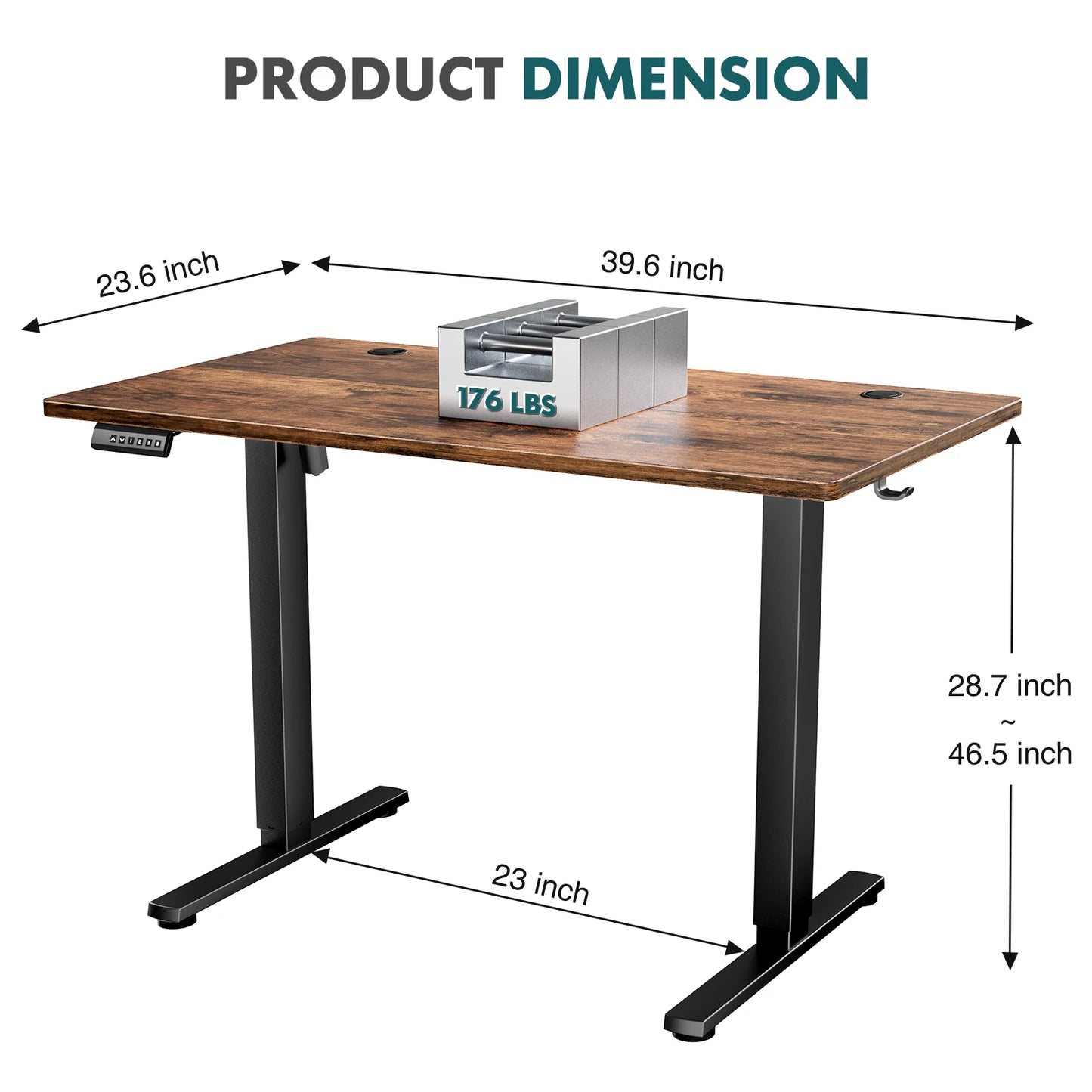 JHK Electric Standing Desk Height Adjustable Computer Desk Home Office