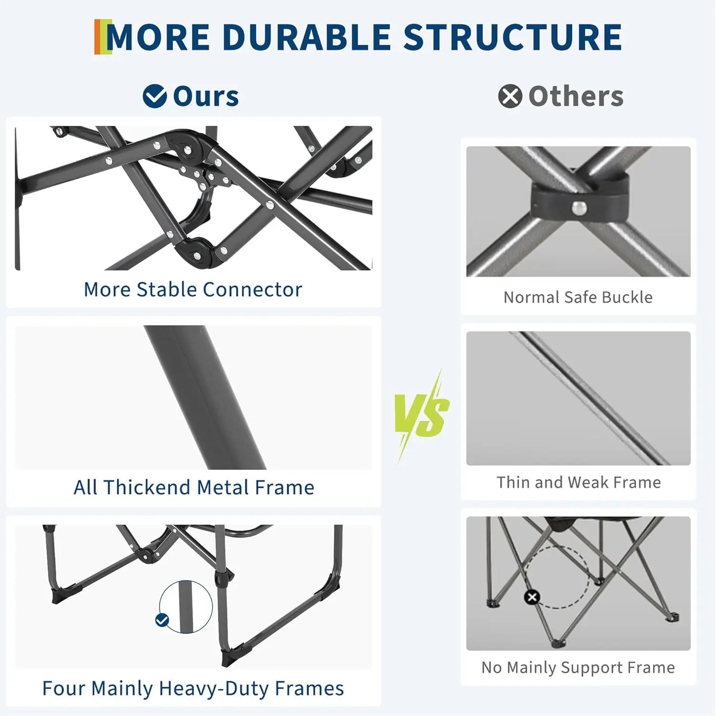HiMiss Heavy Duty Folding Directors Chair With Cup Holder